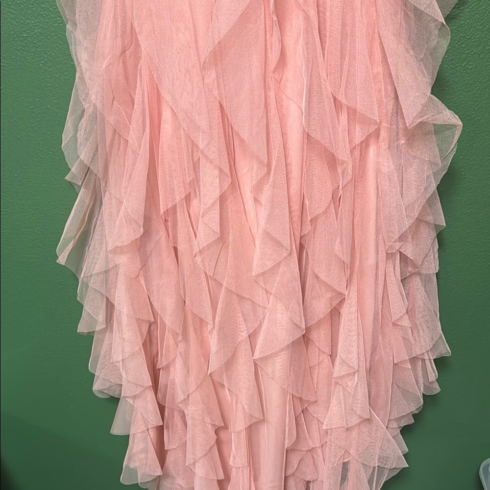 Pink Ruffled Kids Dress - Picture 4 of 4